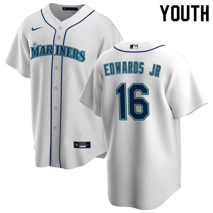 Nike Youth #16 Carl Edwards Jr. Seattle Mariners Baseball Jerseys Sale-White